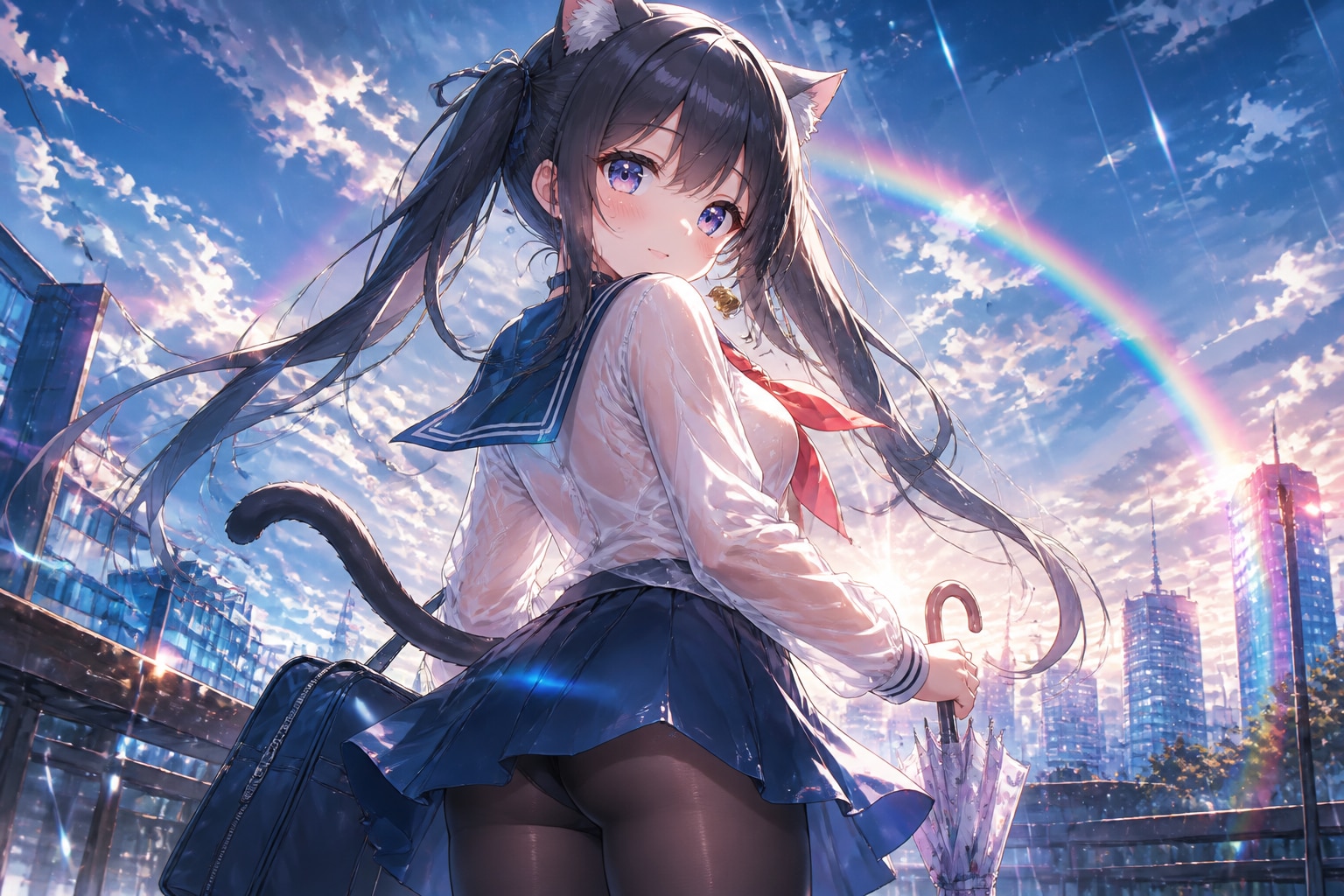 黒ツイにゃん