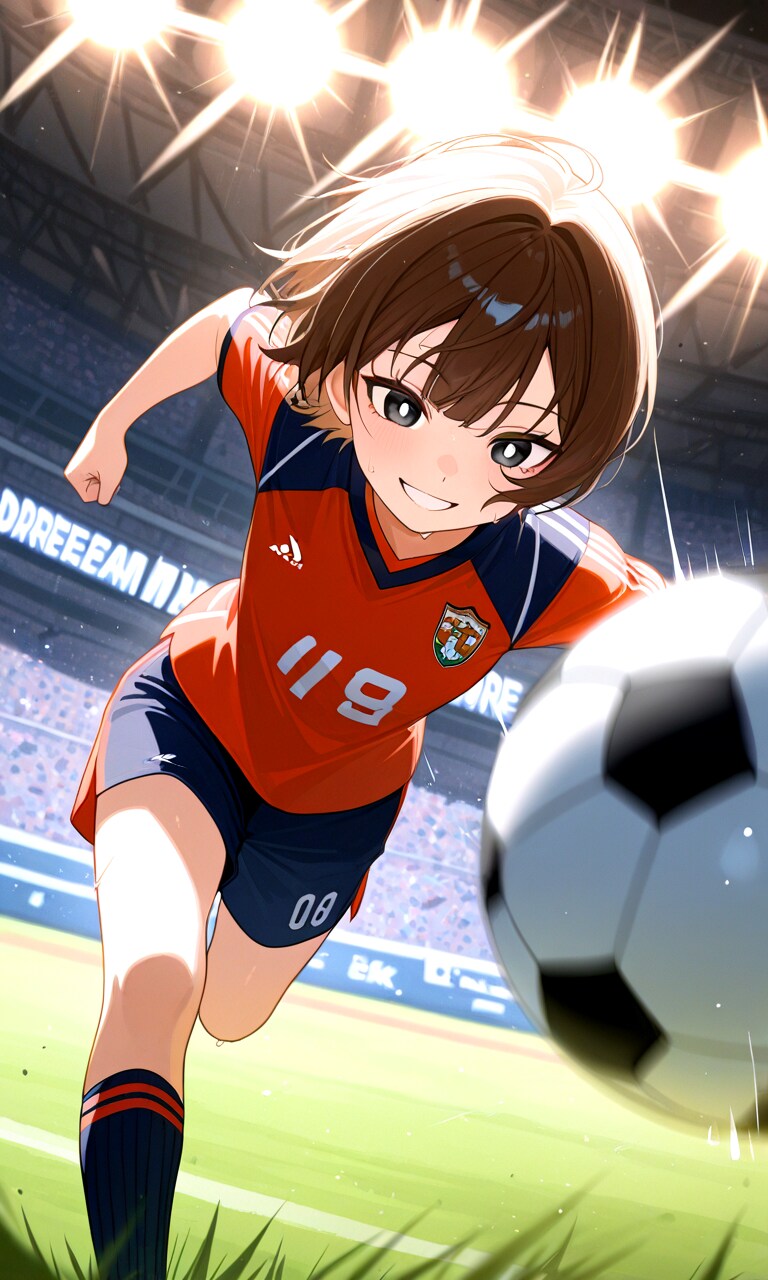 ボーイッシュサッカー少女♡
