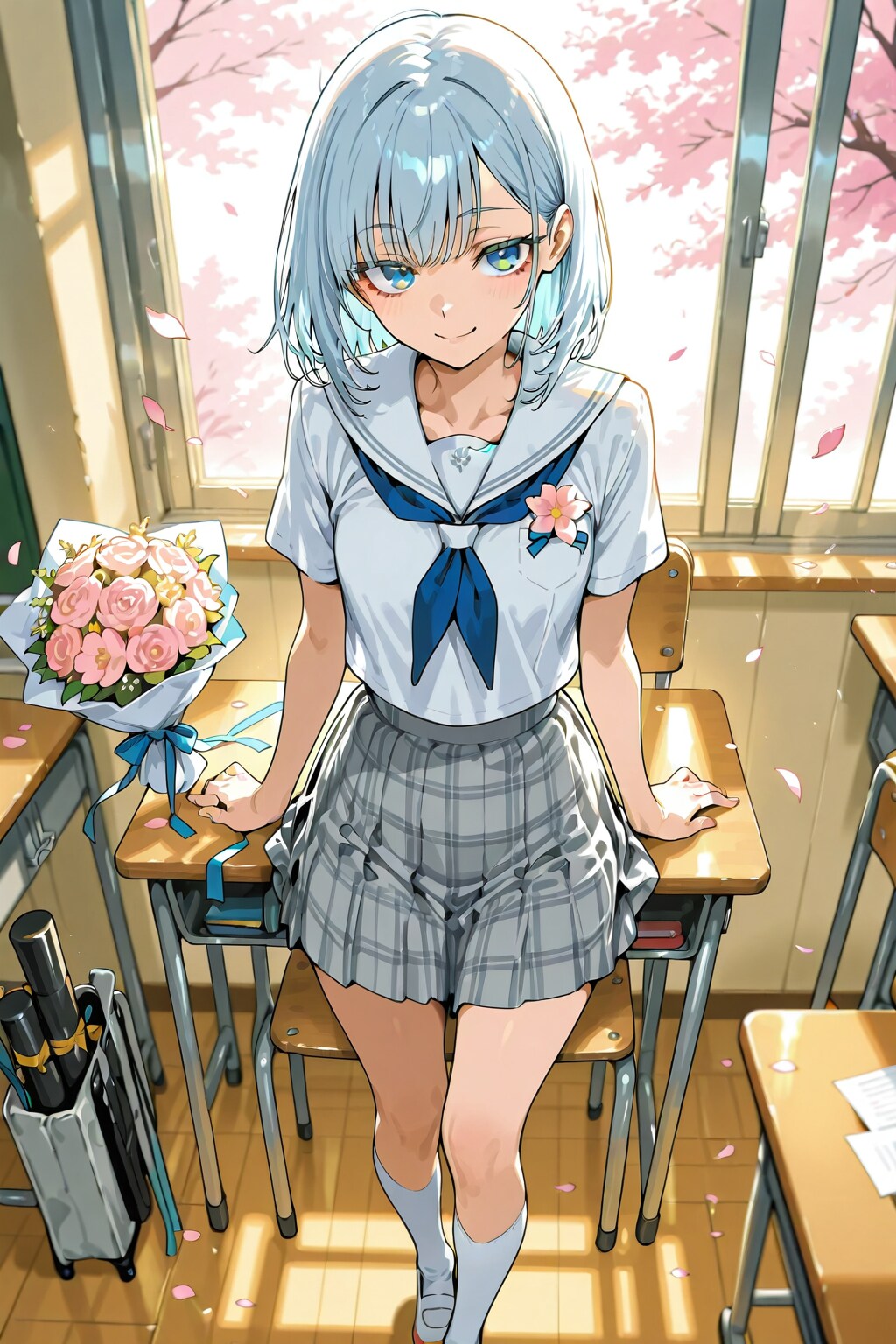 卒業式の日に | の人気AIイラスト・グラビア