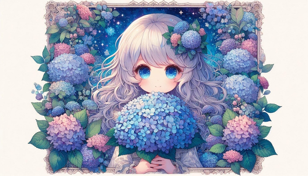 紫陽花の花の精♪