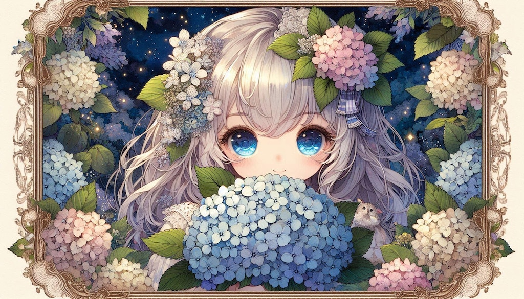 紫陽花の花の精♪