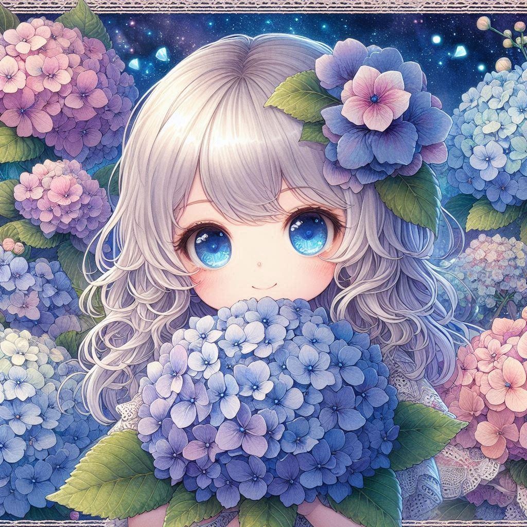 紫陽花の花の精♪