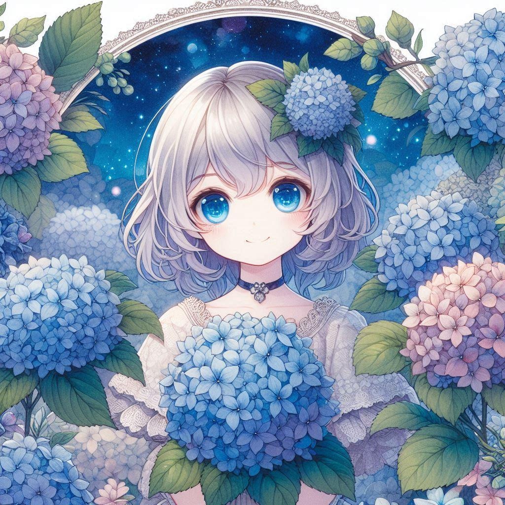 紫陽花の花の精♪