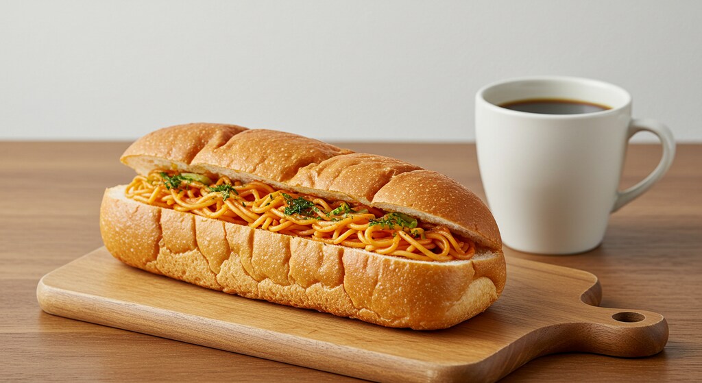 焼きそばパンと珈琲