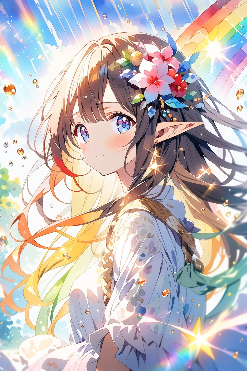 光と虹 | の人気AIイラスト・グラビア