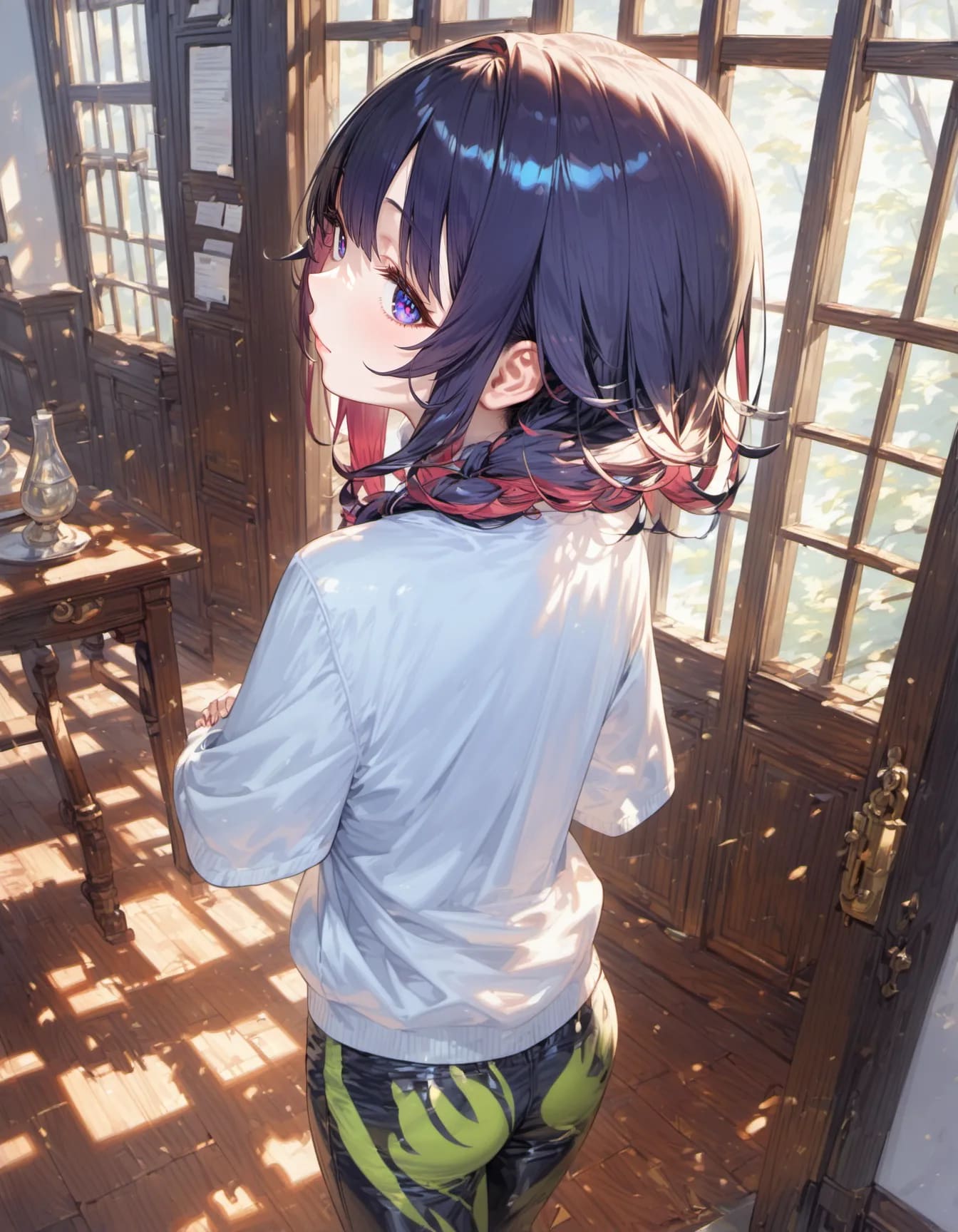A Quiet Glance Through Sunlit Windows