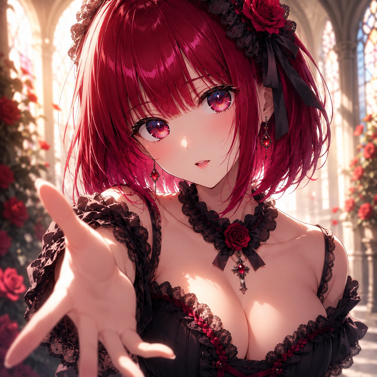 黒薔薇に染まる有馬かな ― 朝日に導かれて