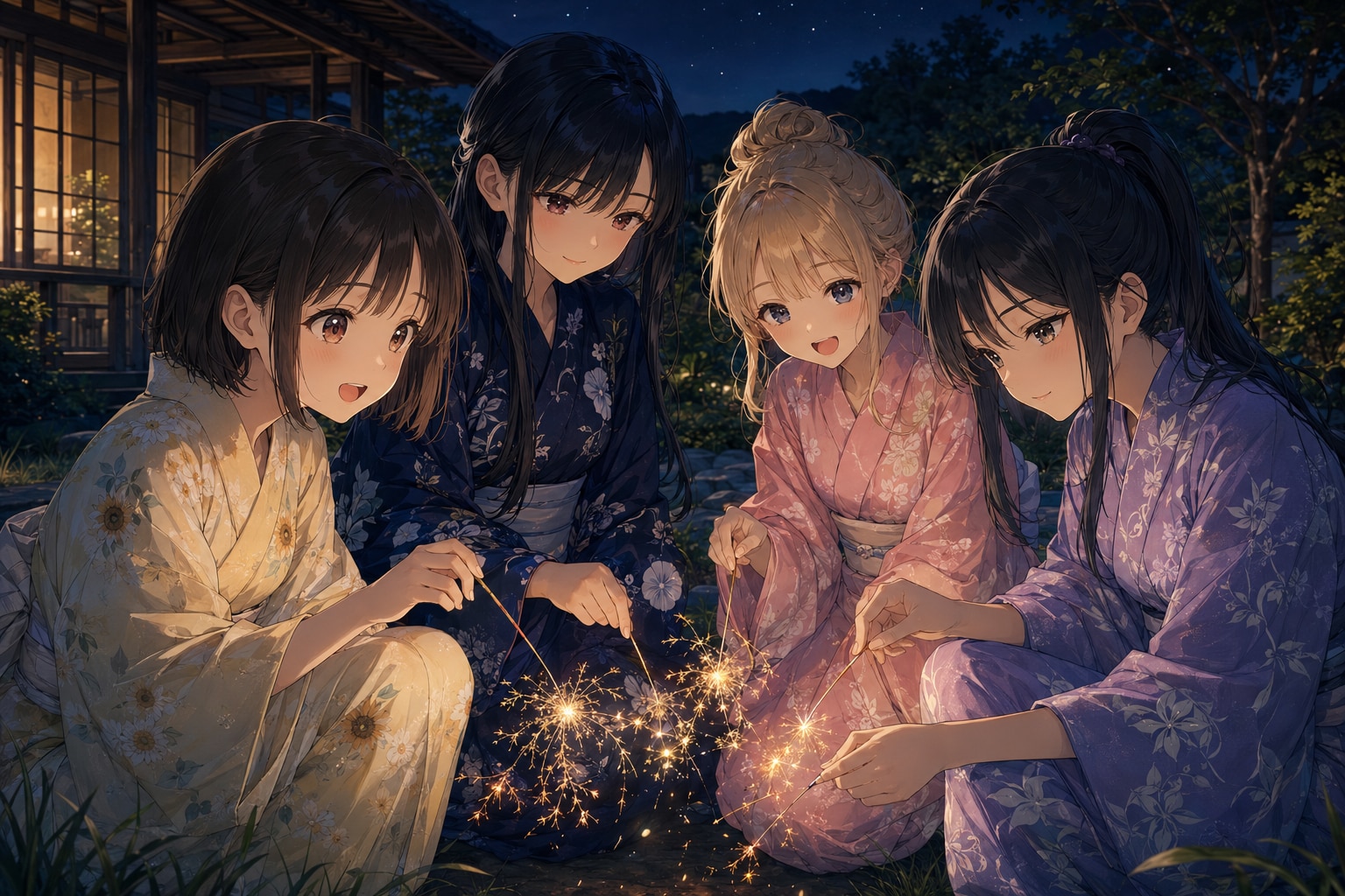 線香花火が消えるまで | の人気AIイラスト・グラビア