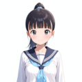 うちの子黒髪化計画 2枚目