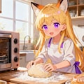パンを焼くクレアちゃん 3枚目