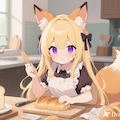 パンを焼くクレアちゃん 2枚目