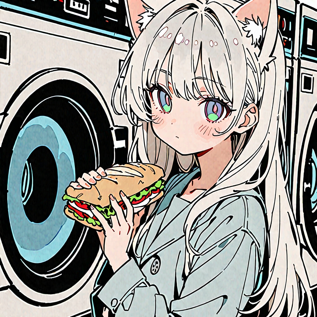 洗濯まだかな　お腹空いた⤵️⤵️
