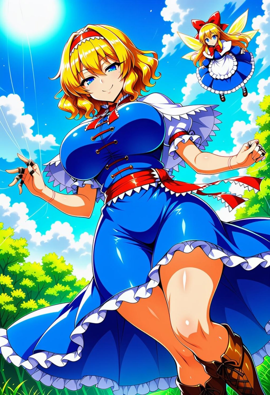 七色の人形使いコスプレ人妻魔法使い