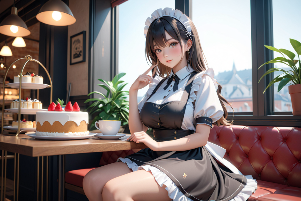 カフェの一場面　01