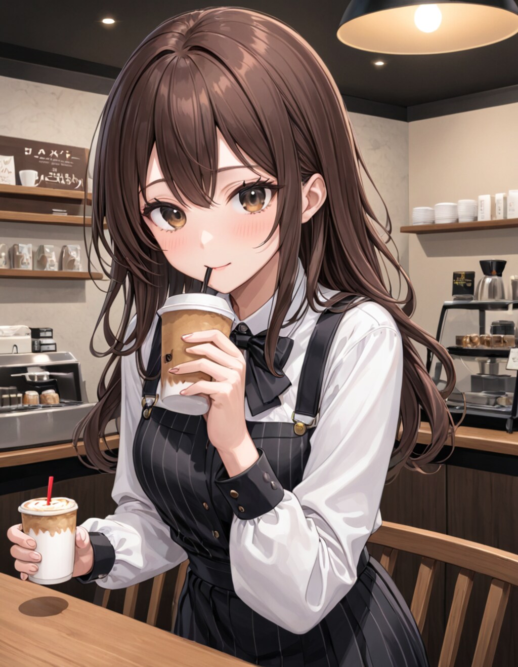 カフェの一場面　01