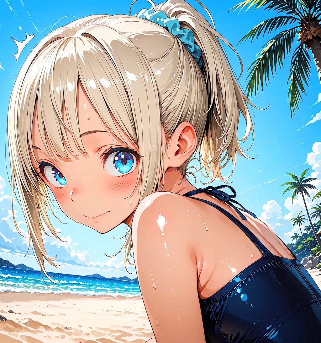 夏だ！ビーチだ！お昼だよ水着に着替えて全員集合！！7.7