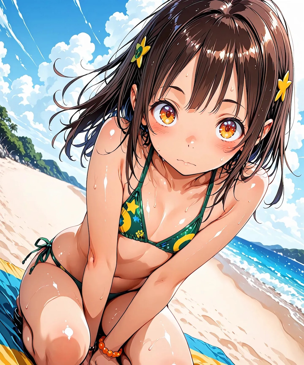 夏だ！ビーチだ！お昼だよ水着に着替えて全員集合！！7.7