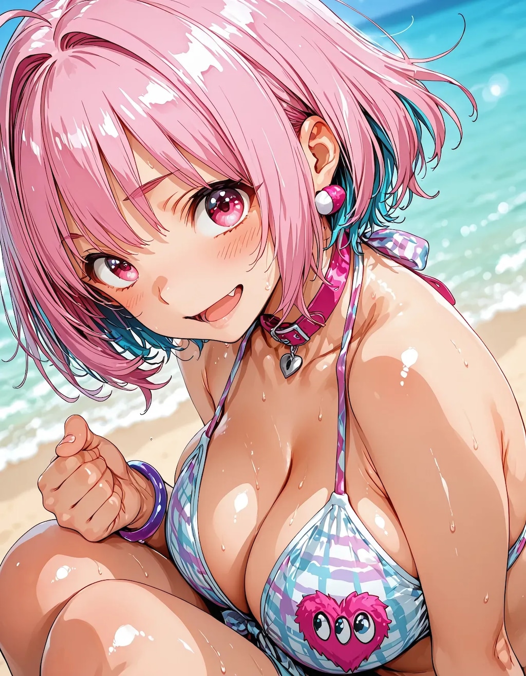 夏だ！ビーチだ！お昼だよ水着に着替えて全員集合！！7.7