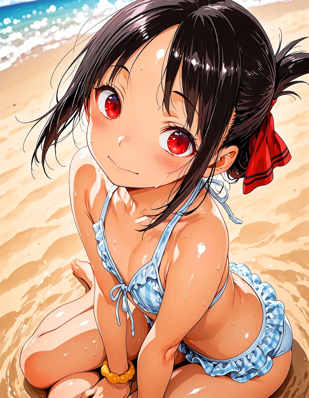 夏だ！ビーチだ！お昼だよ水着に着替えて全員集合！！7.7