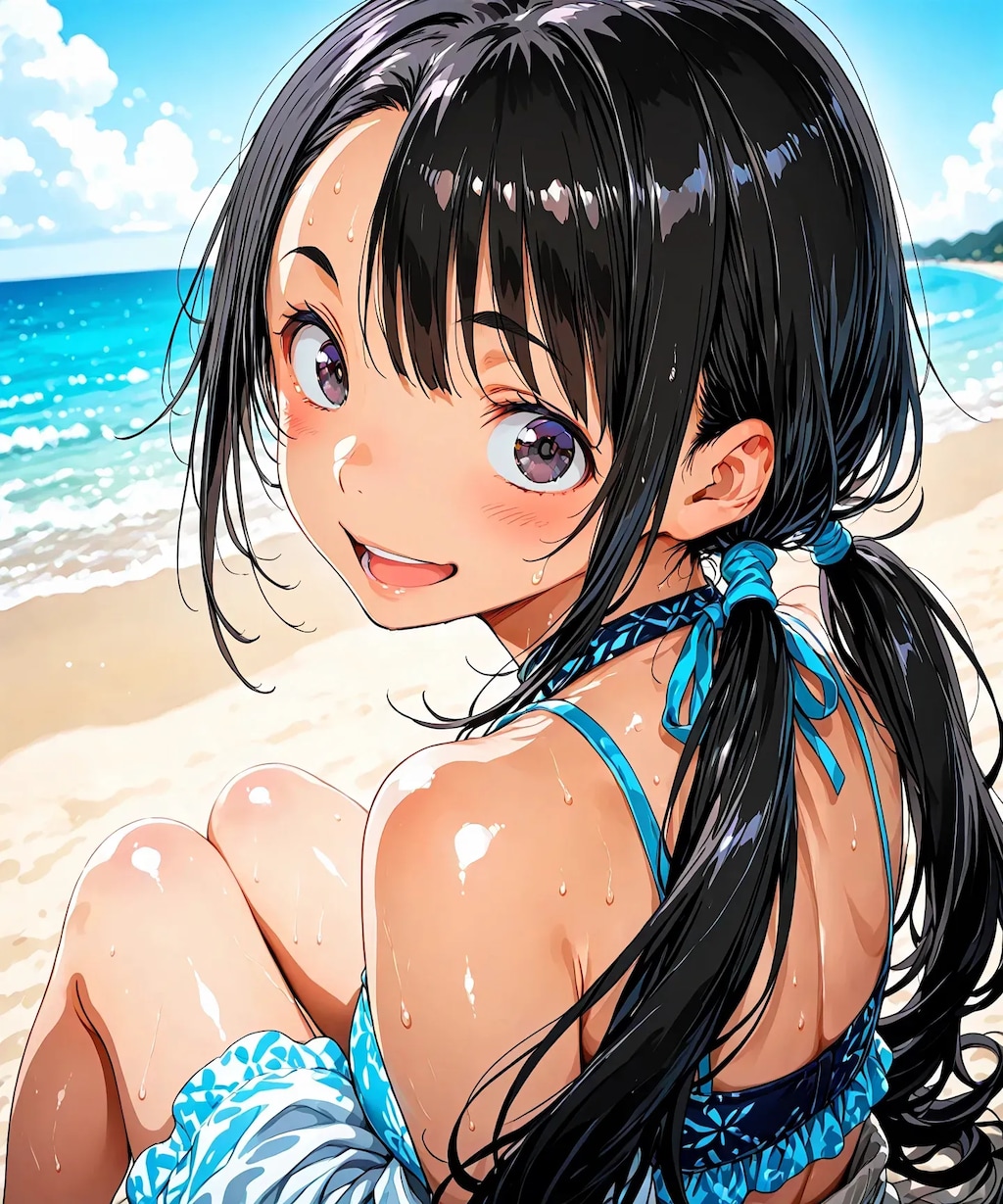 夏だ！ビーチだ！お昼だよ水着に着替えて全員集合！！7.7