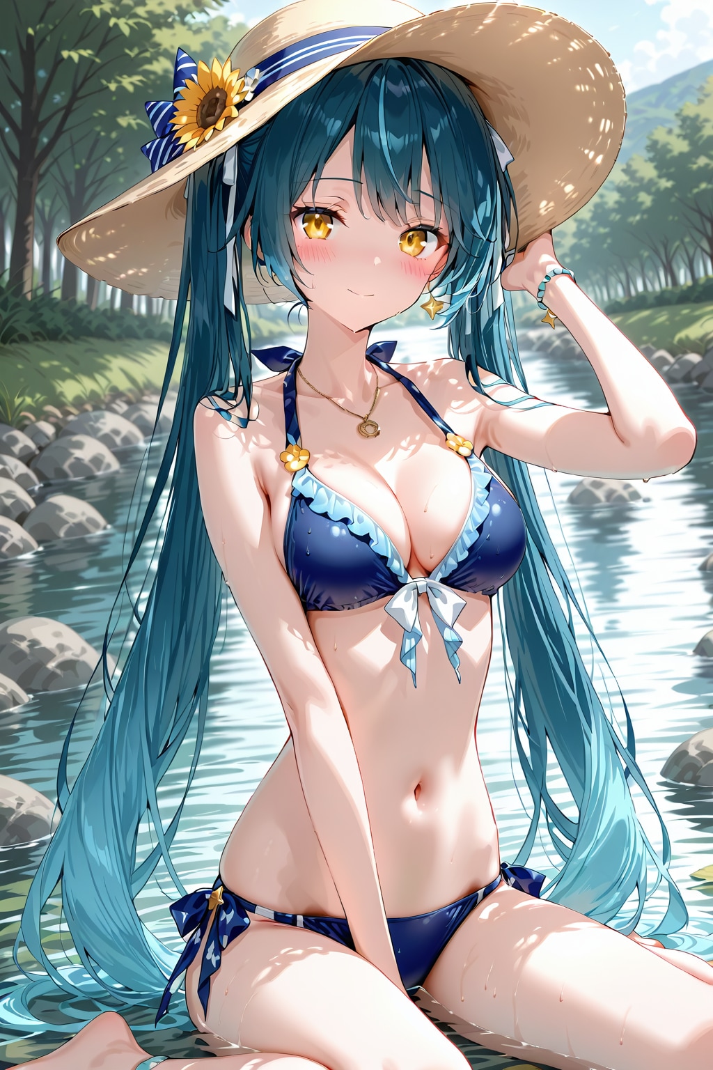 川遊び