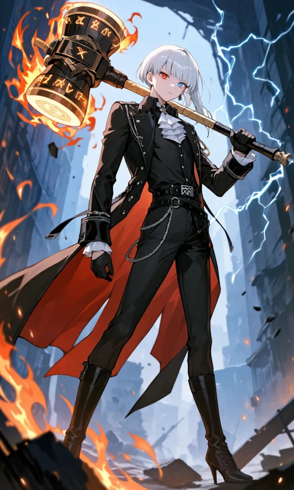 ハンマー使い華奢男子