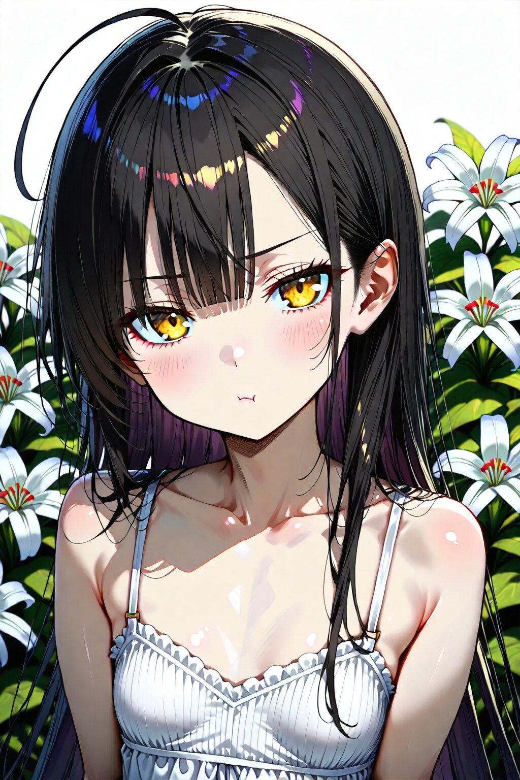 少女　怒ってます。