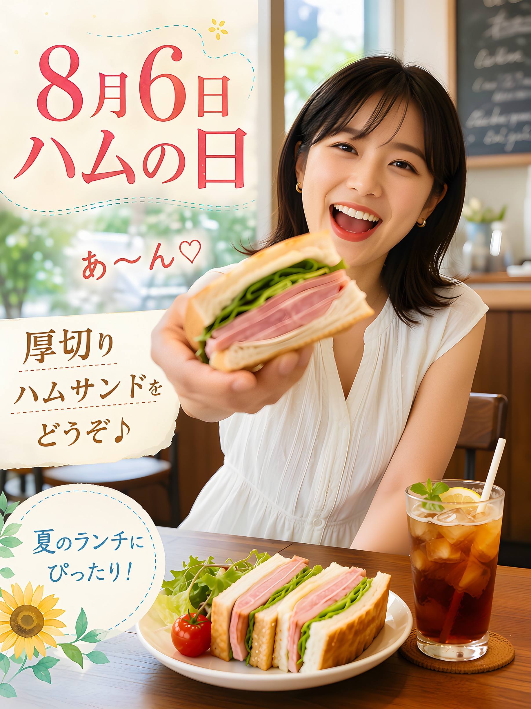 今日の１枚(8月6日)ハムの日
