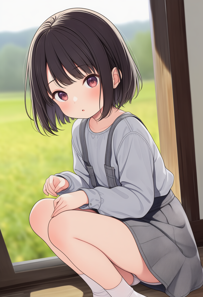 田舎の黒髪少女_260428 | の人気AIイラスト・グラビア