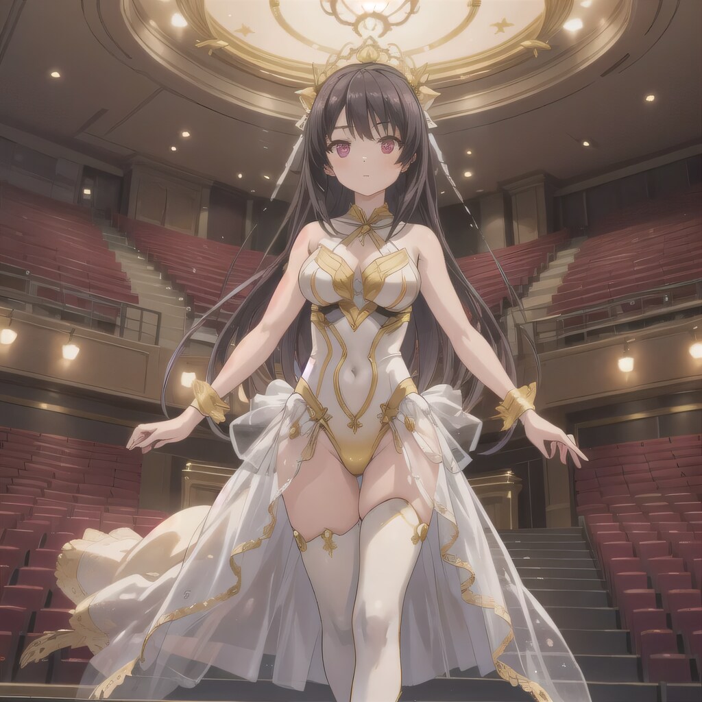 黒髪ロングでバレエの少女４