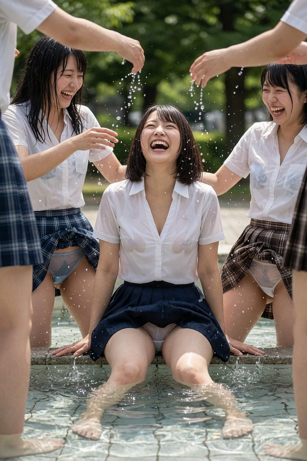 【興奮してびしょ濡れ】水遊びしてると興奮するよね！おかわり(公式企画「興奮してびしょ濡れ」参戦作品)