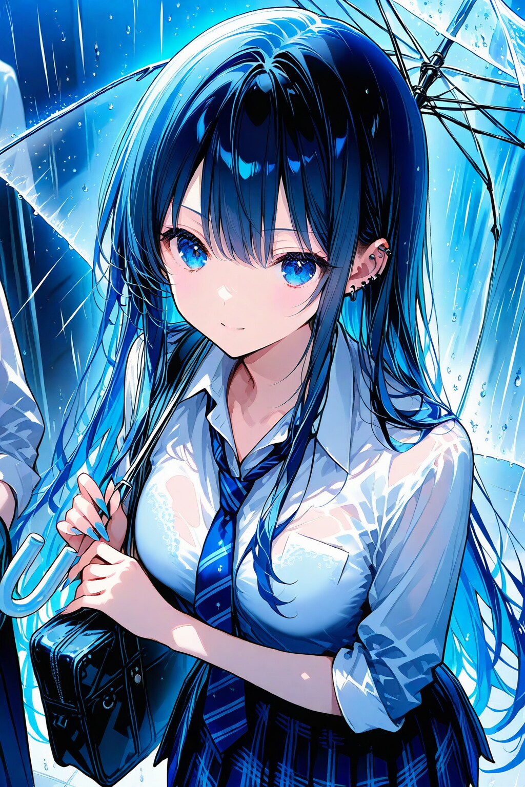 青 | の人気AIイラスト・グラビア