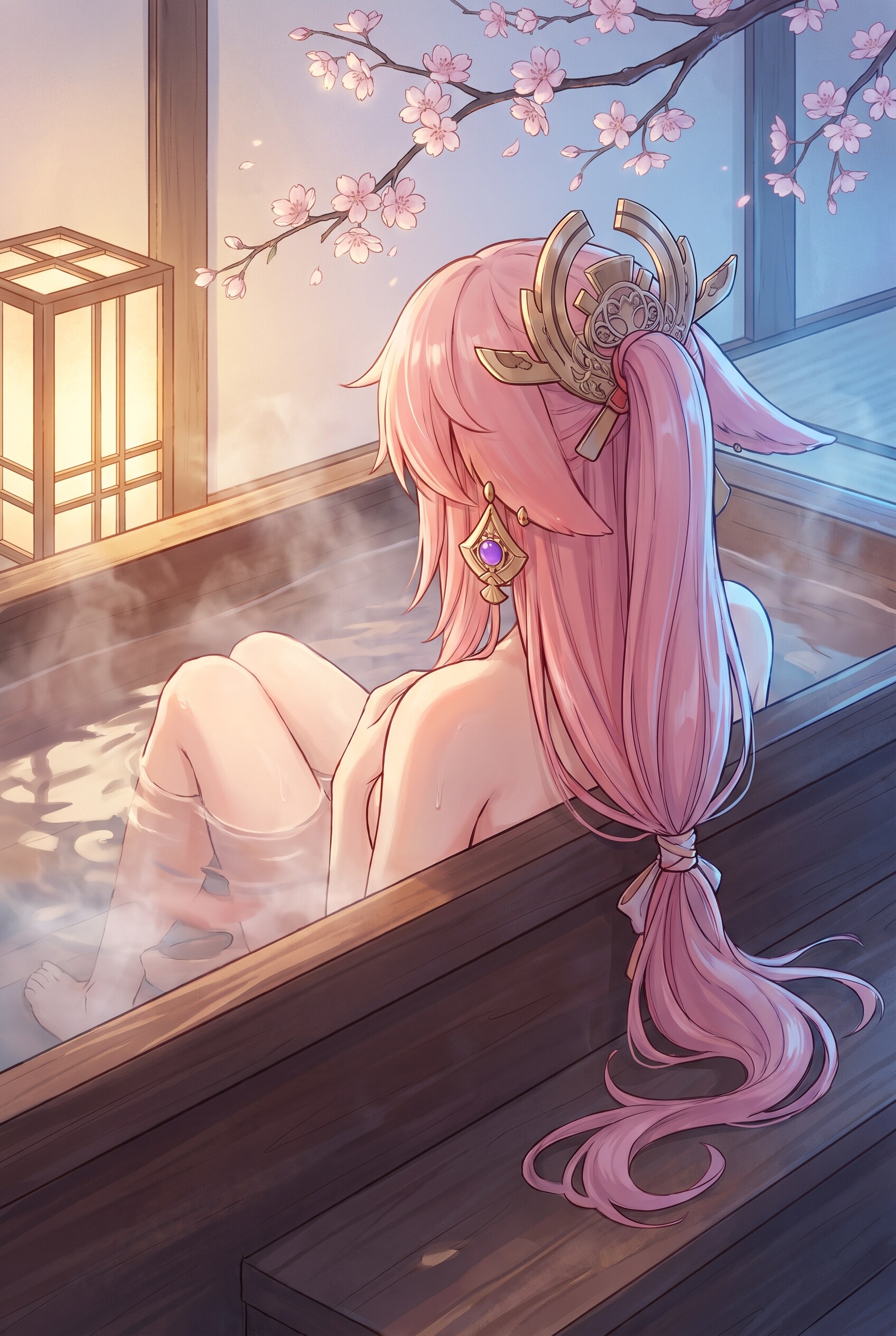 桜湯狐影
