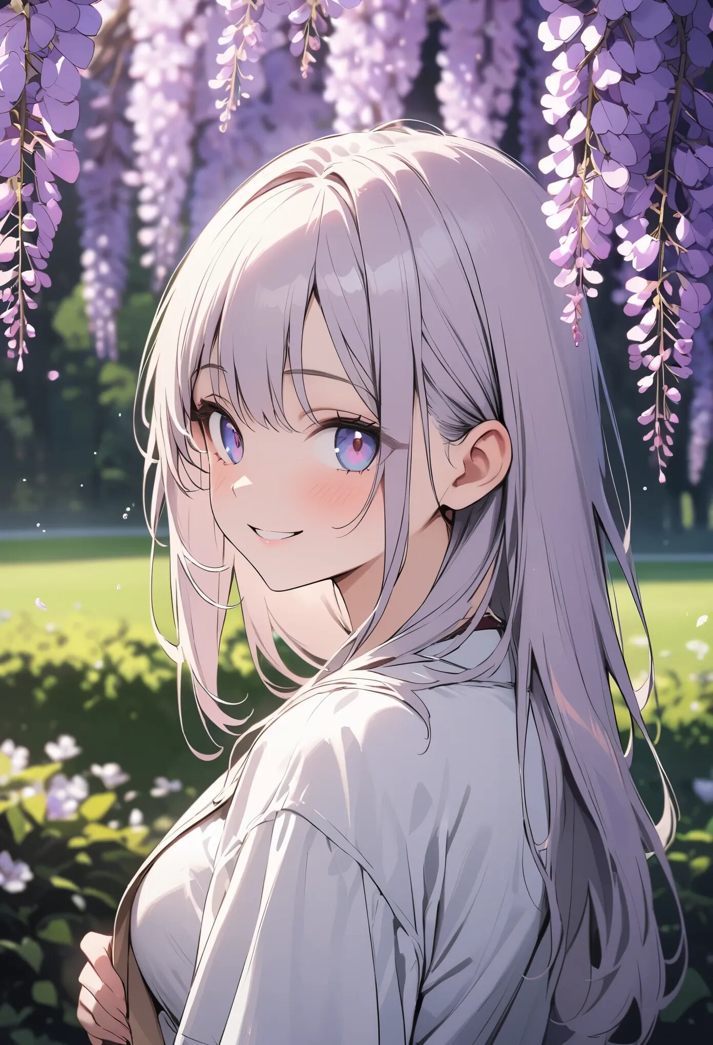 『藤の花咲いてるね』