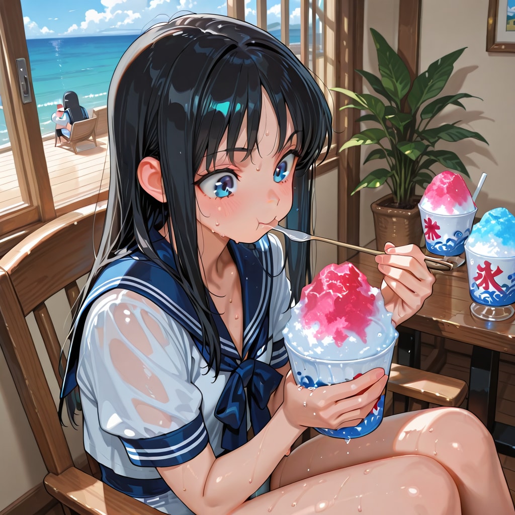 暑いからかき氷