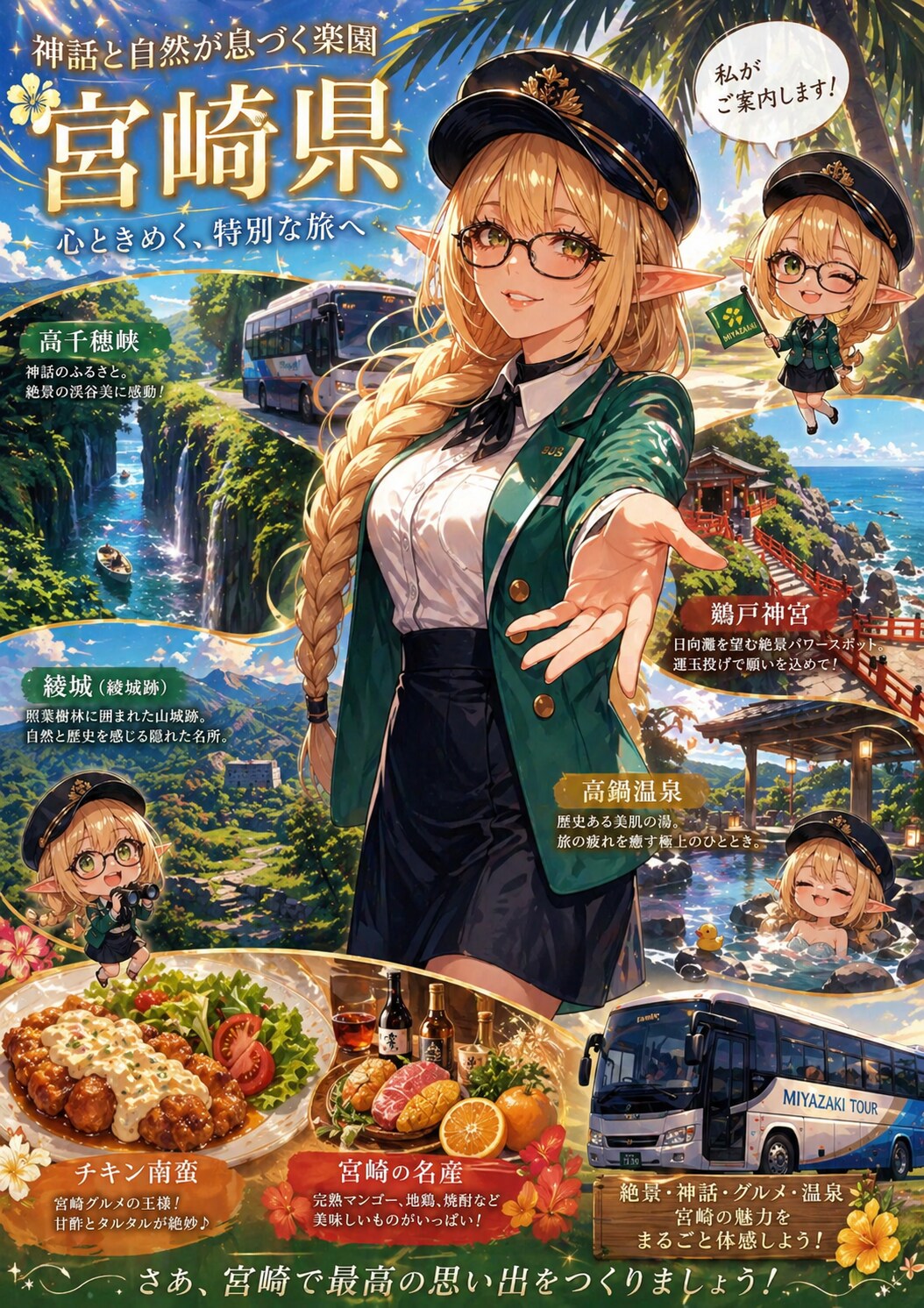 宮崎にお越しくださいな♪ | の人気AIイラスト・グラビア