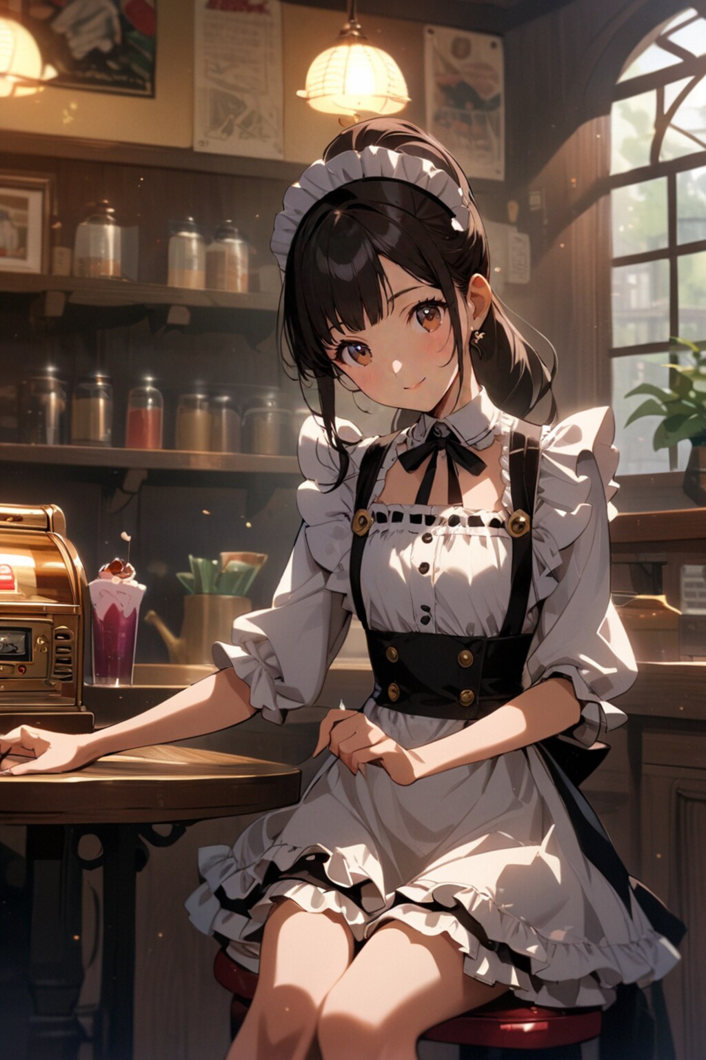 喫茶店の看板娘