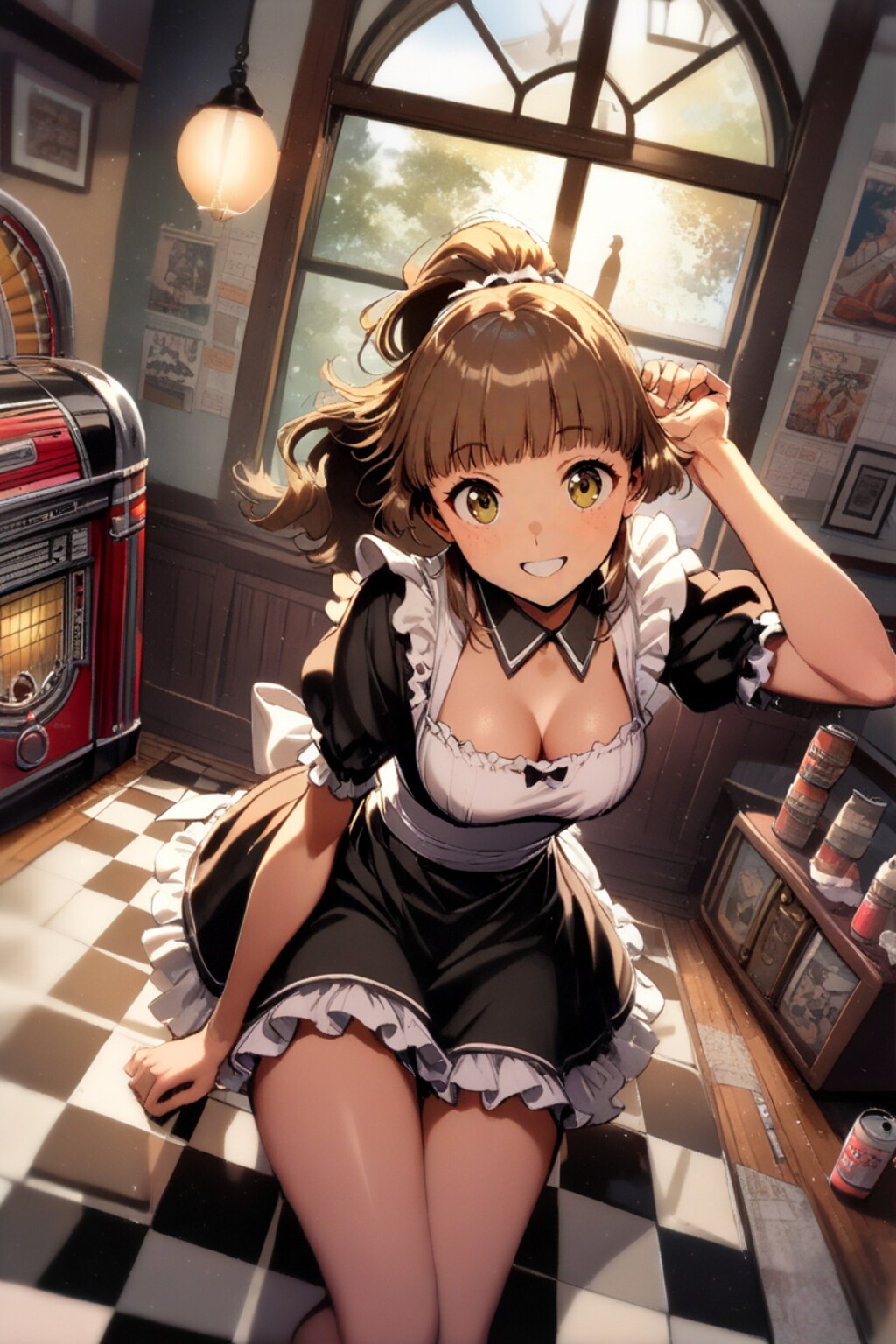 喫茶店の看板娘