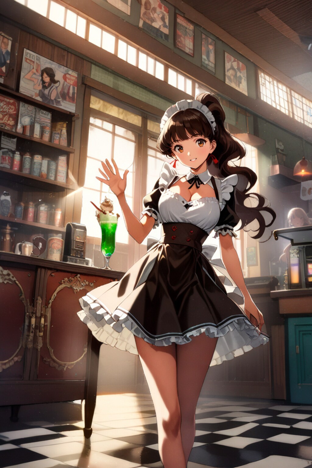 喫茶店の看板娘