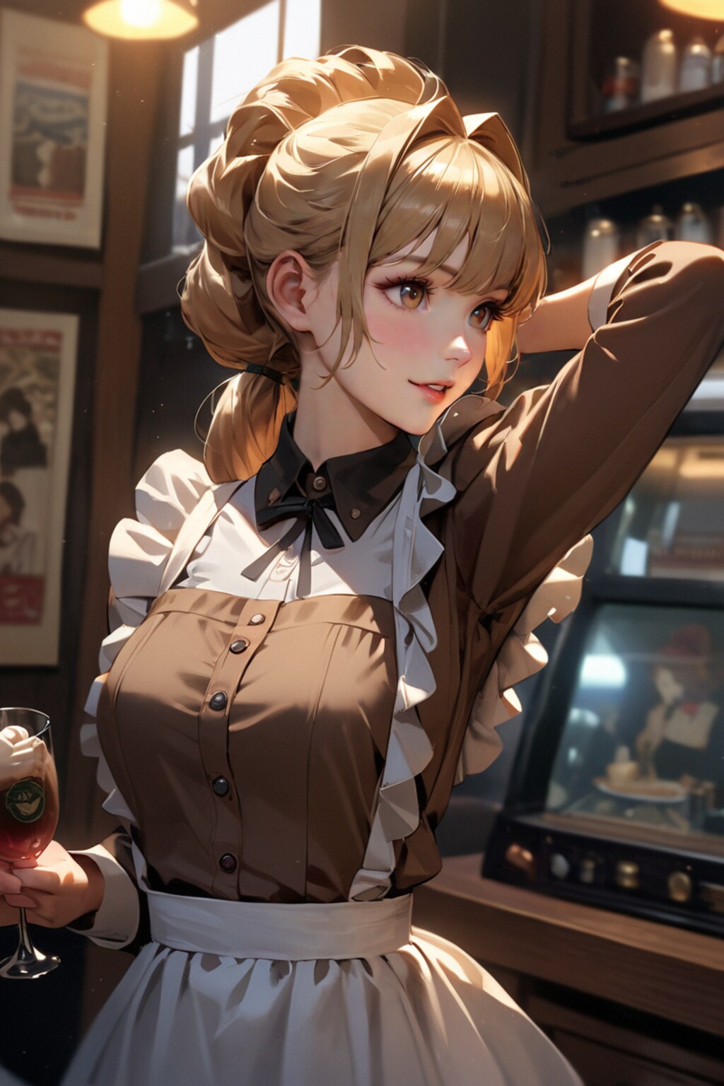喫茶店の看板娘