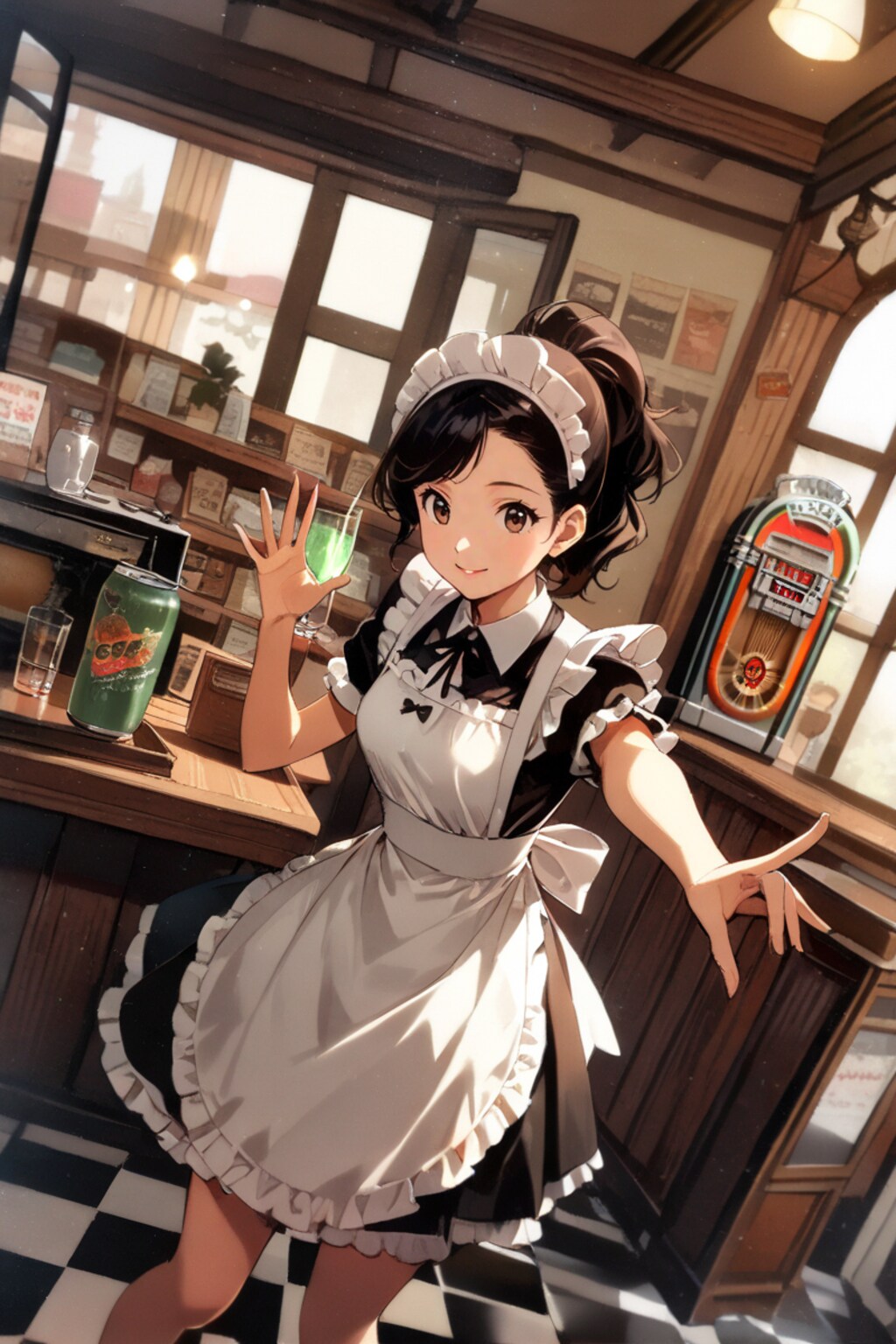 喫茶店の看板娘