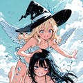 ミラとベルゼ、海で遊ぶ 3枚目