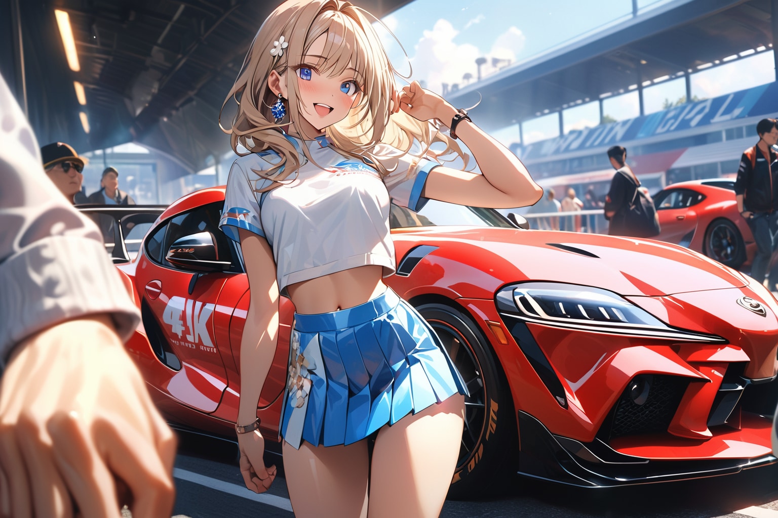 過去作再生成「レースクイーンとサーキットピット」　その１