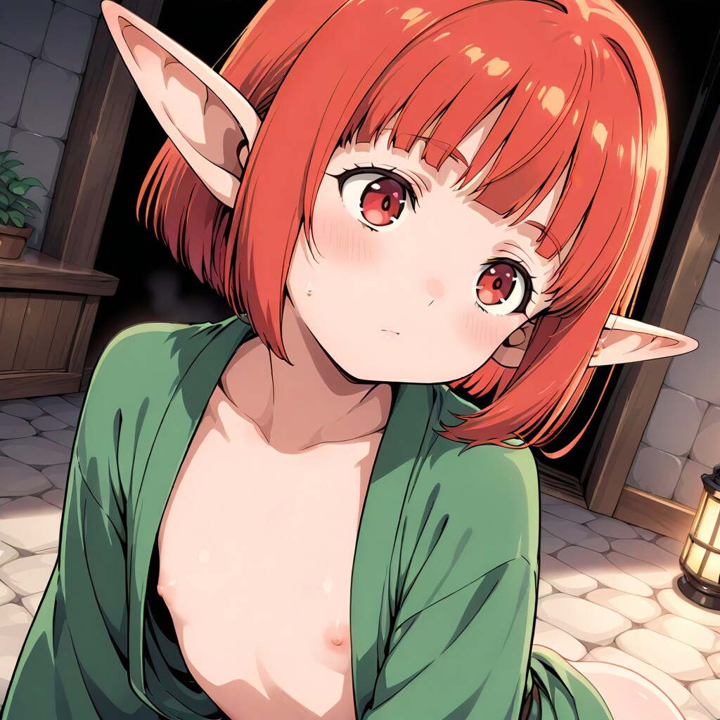赤髪エルフちゃん