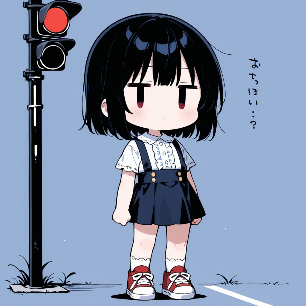 信号機に従う