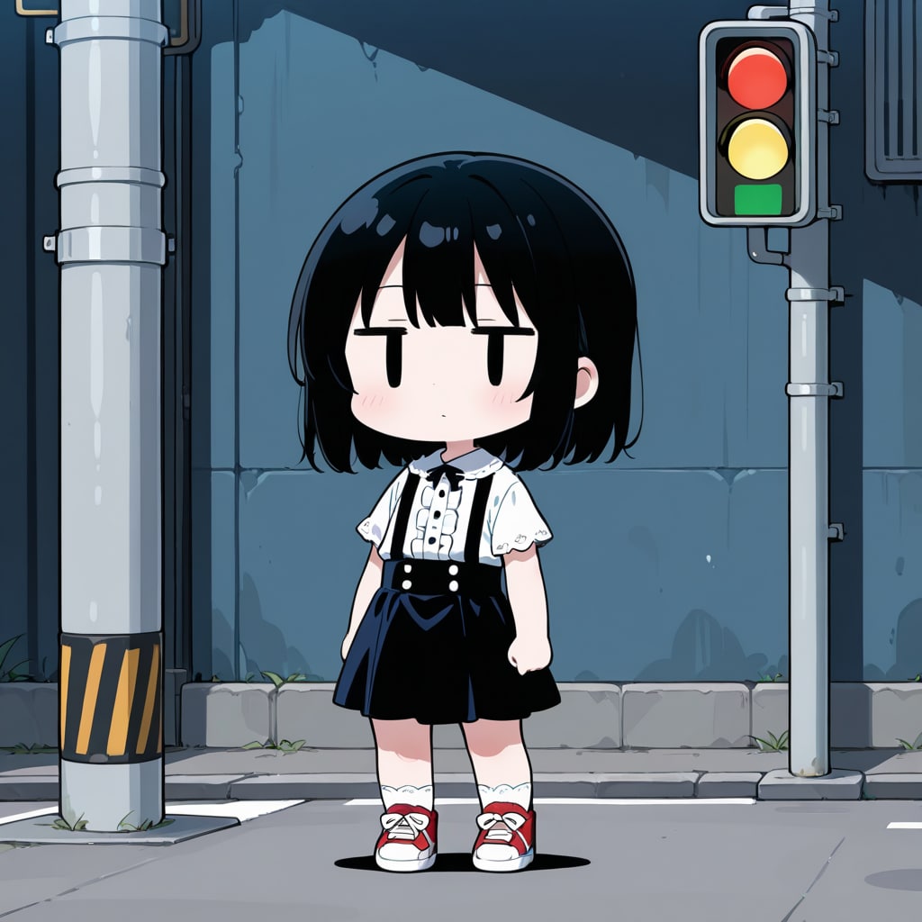 信号機に従う
