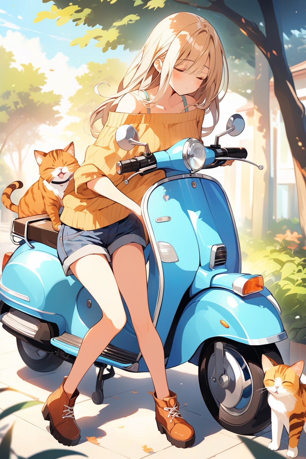 スクーターと彼女