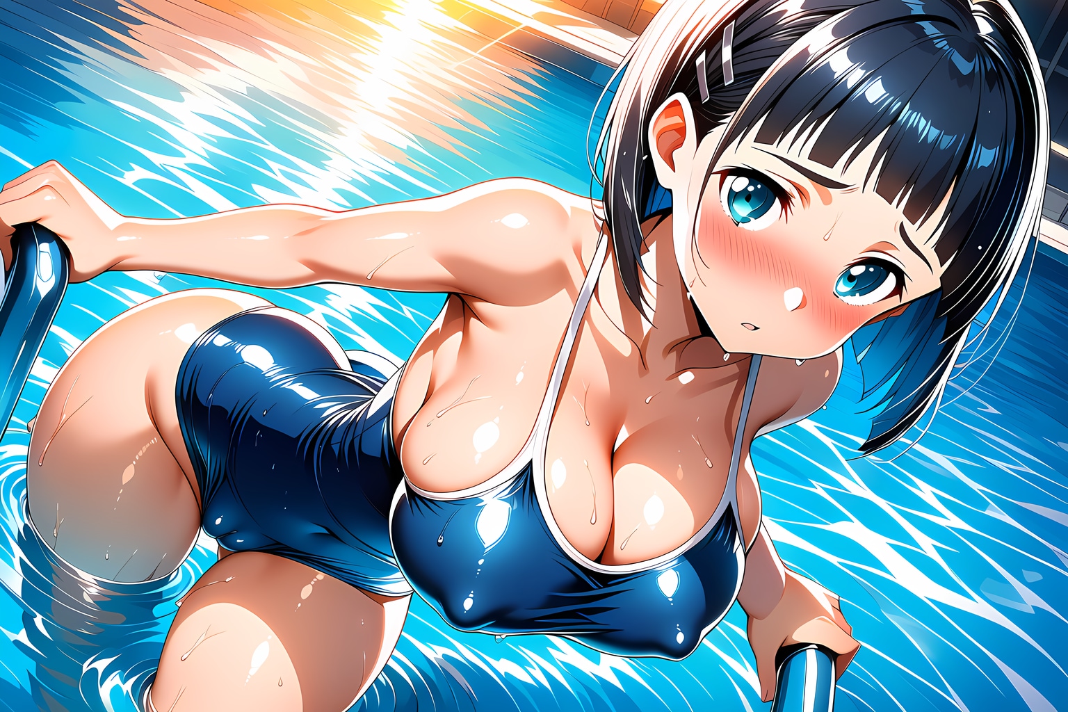 直葉のプール潜水特訓