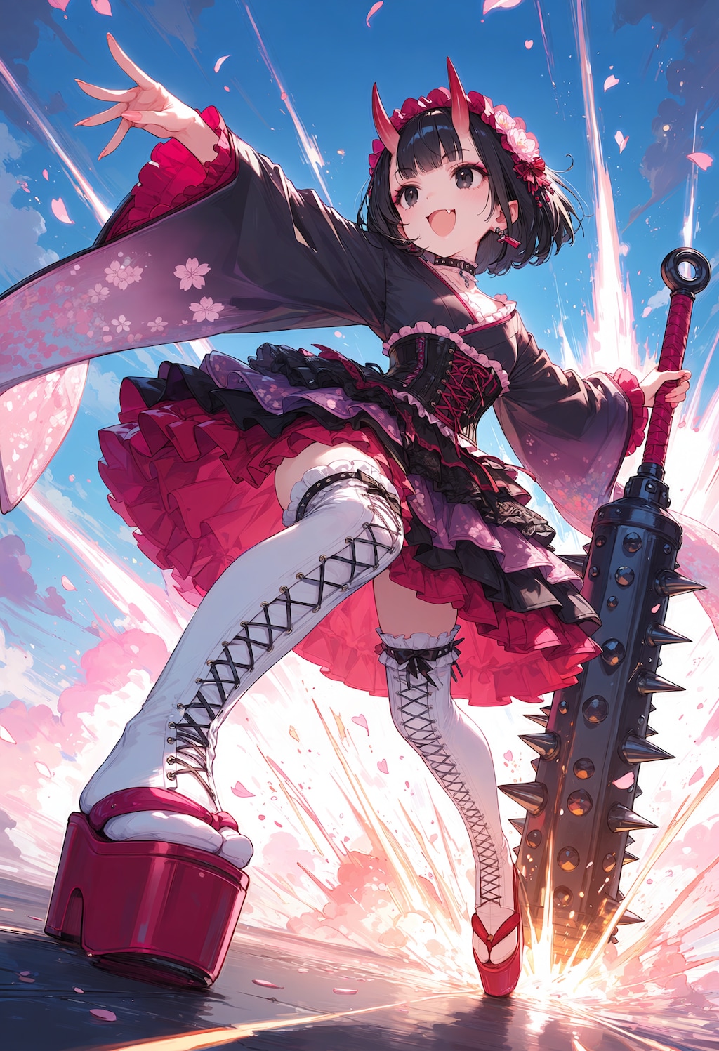 Animaで八重桜