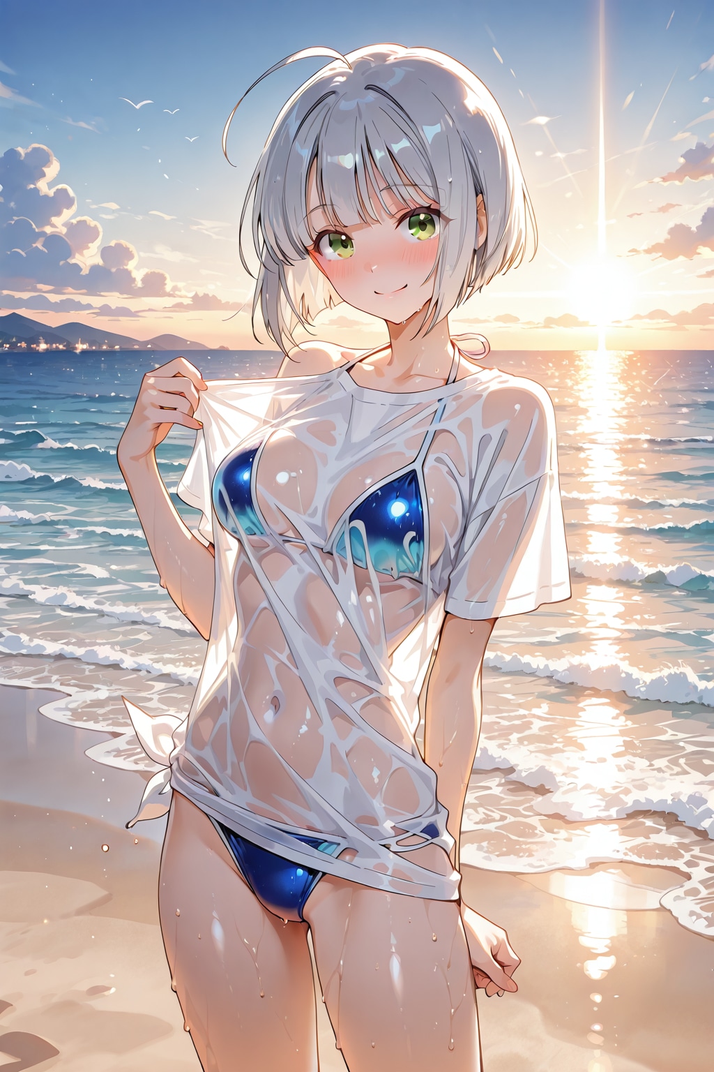 海辺で水着編